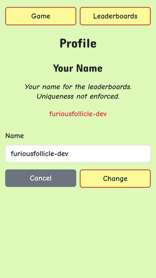 change your player name